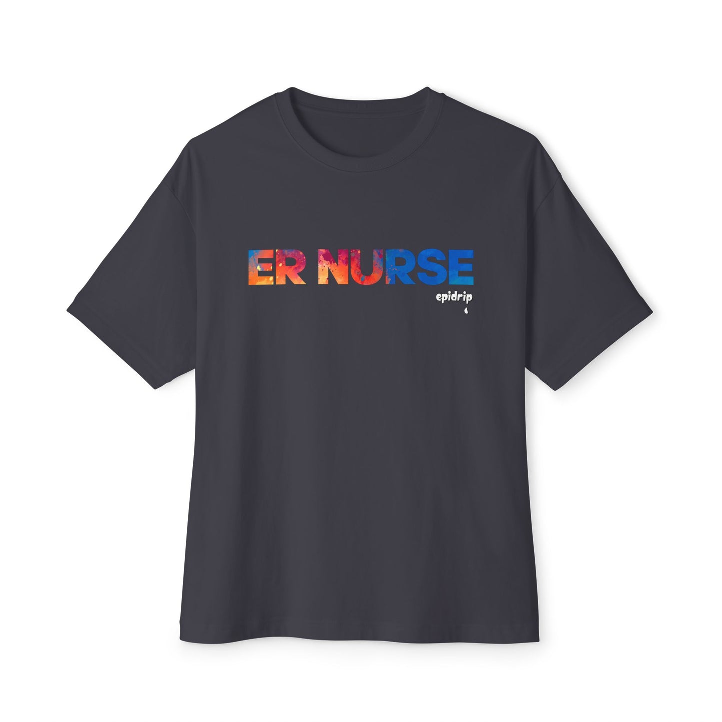"ER Nurse" Boxy Tee - Fun Nurse Gift, Oversized T-Shirt, Healthcare Apparel, Nurse Appreciation, Casual Summer Wear