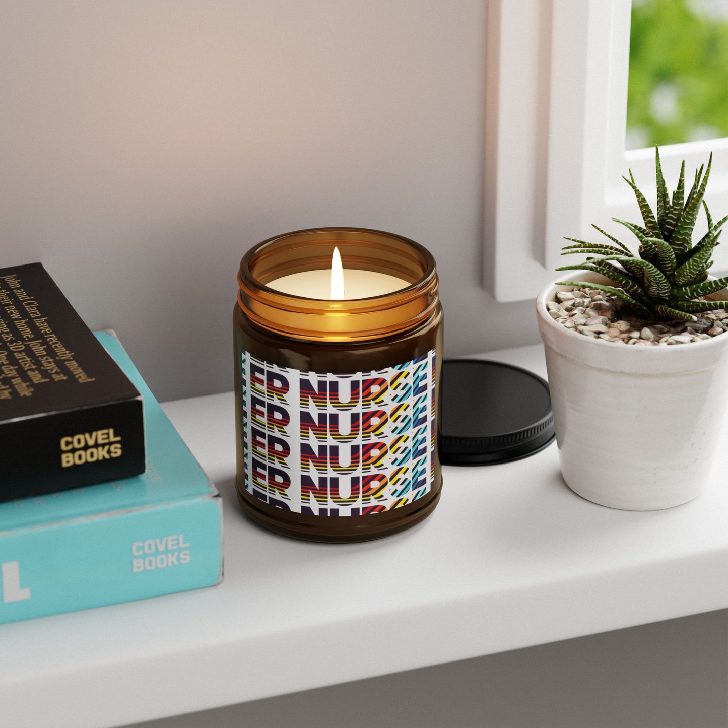 ER NURSE Scented Soy Candle, Aromatherapy Gift, Home Decor, Self-Care, Eco-Friendly