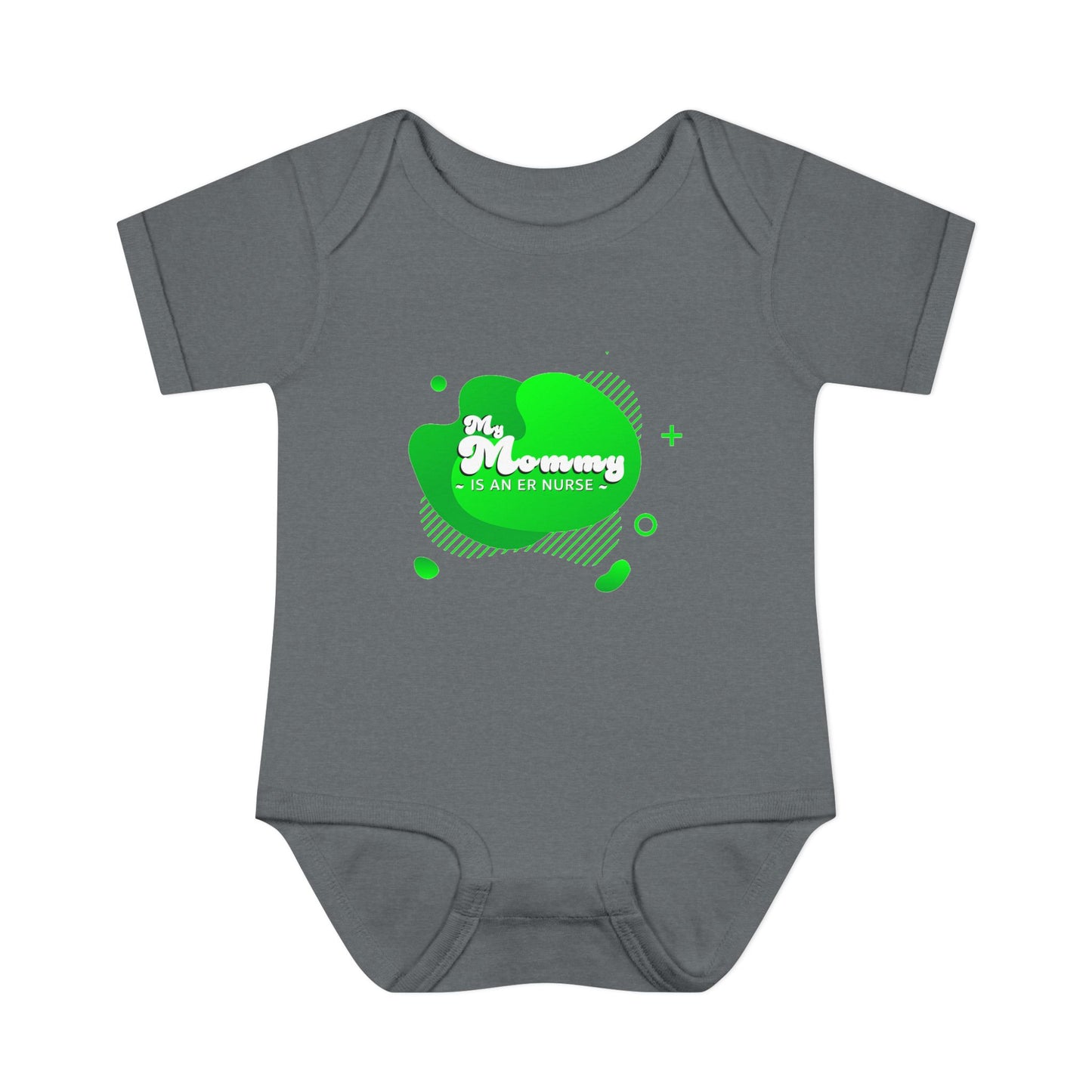 Green "My Mommy is an ER Nurse" Baby Onesie
