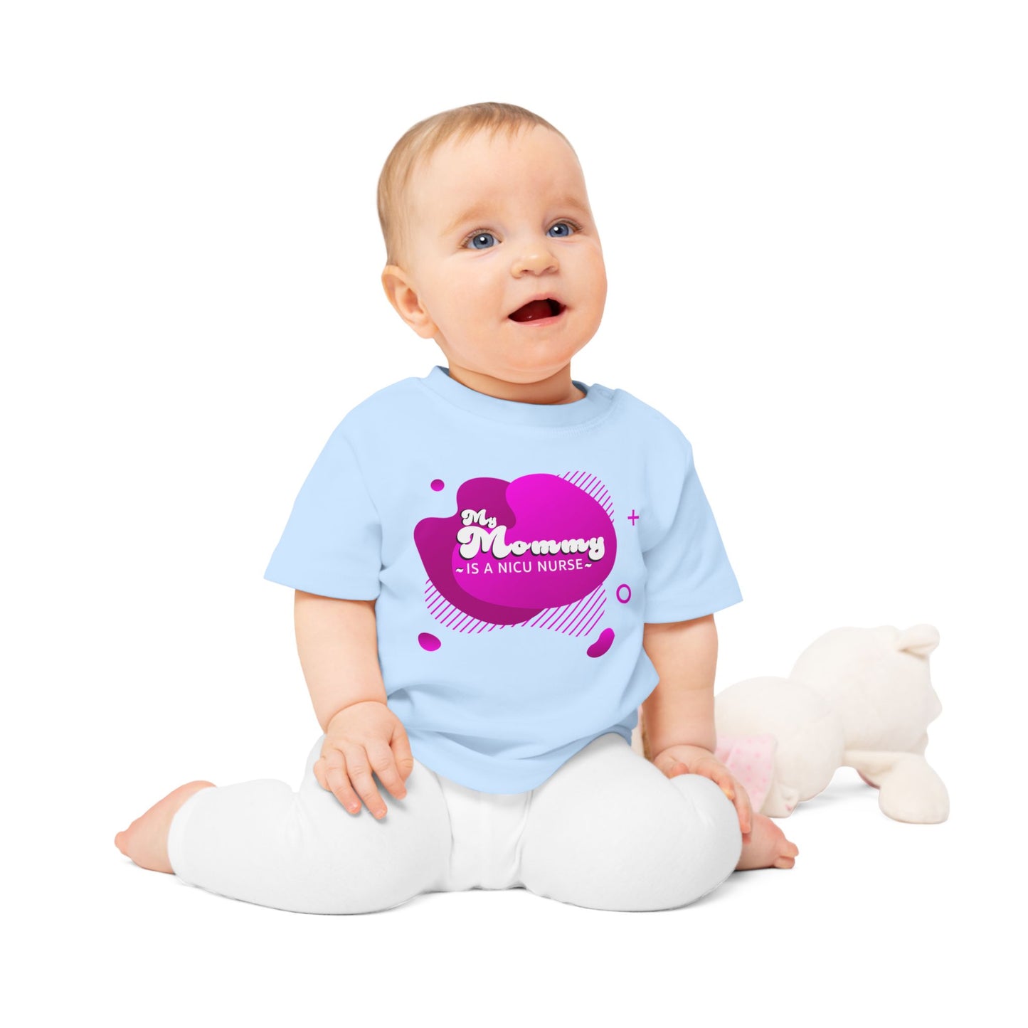 'My Mommy is a NICU Nurse' Baby T-Shirt, Cute Baby Outfit, Newborn Gift, Mother's Day Gift, NICU Awareness Clothing, Baby Shower Gift