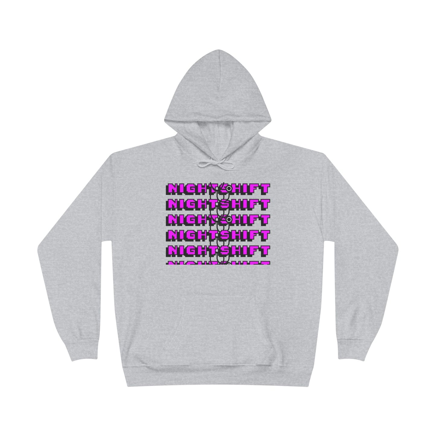 Night Shift Unisex EcoSmart Hoodie - Cozy and Stylish Sweatshirt for Night Owls
