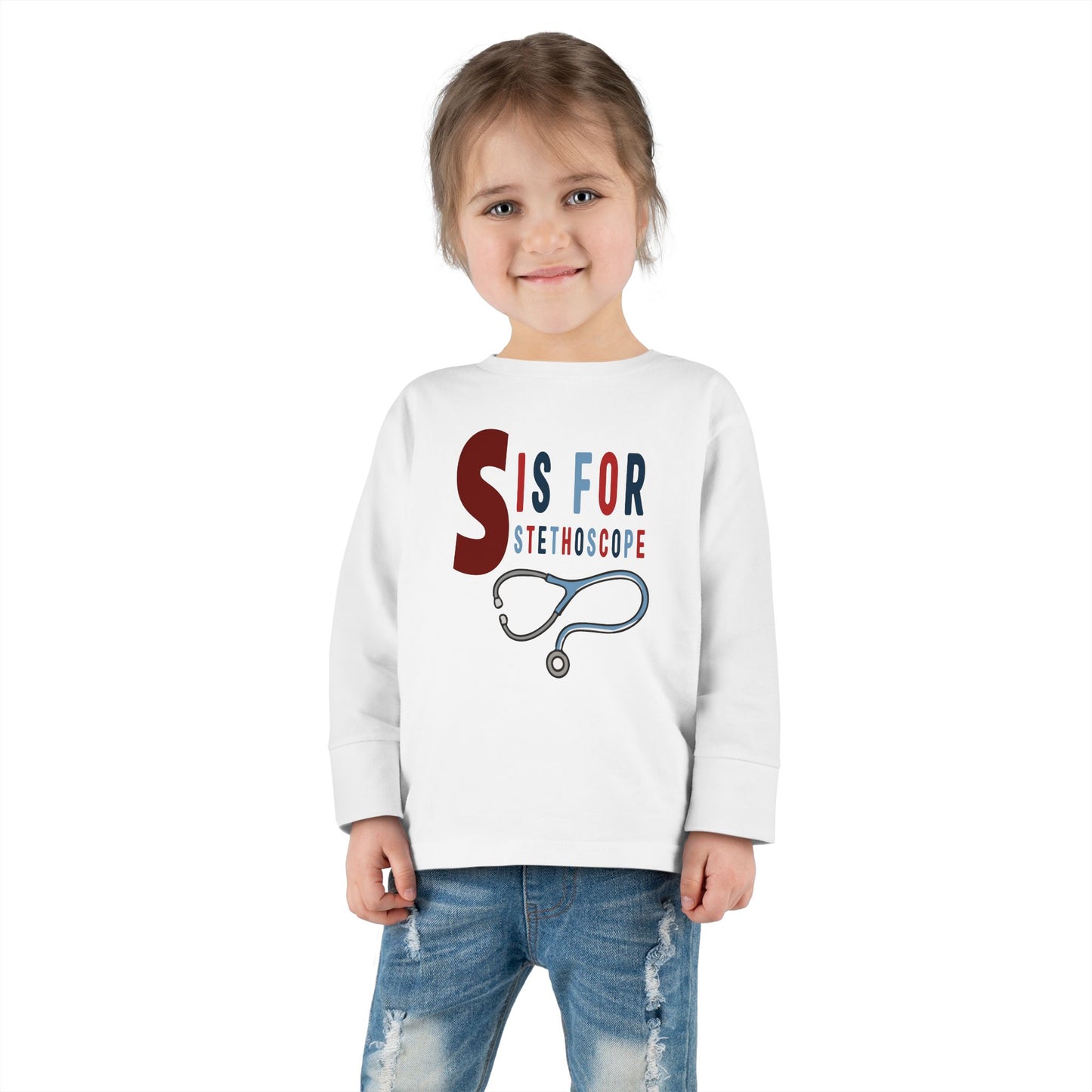 'S is for Stethoscope' - Toddler Long Sleeve Tee