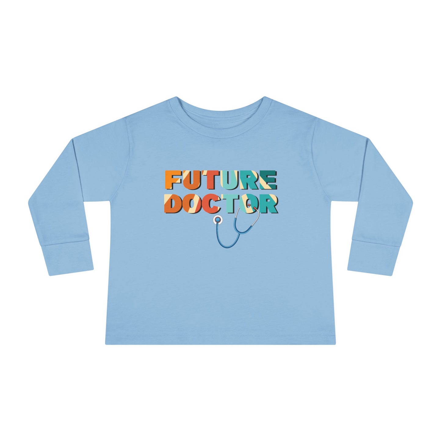 'Future Doctor' Retro Toddler Long Sleeve Tee