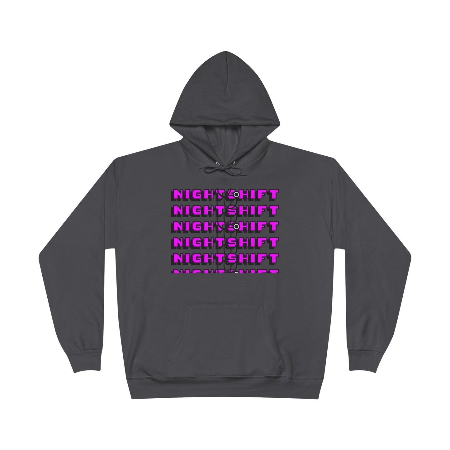 Night Shift Unisex EcoSmart Hoodie - Cozy and Stylish Sweatshirt for Night Owls