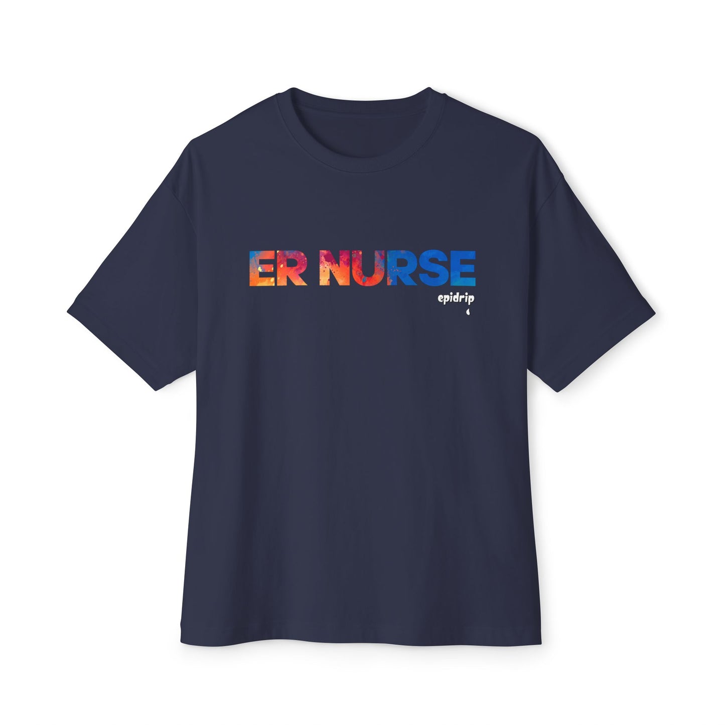 "ER Nurse" Boxy Tee - Fun Nurse Gift, Oversized T-Shirt, Healthcare Apparel, Nurse Appreciation, Casual Summer Wear