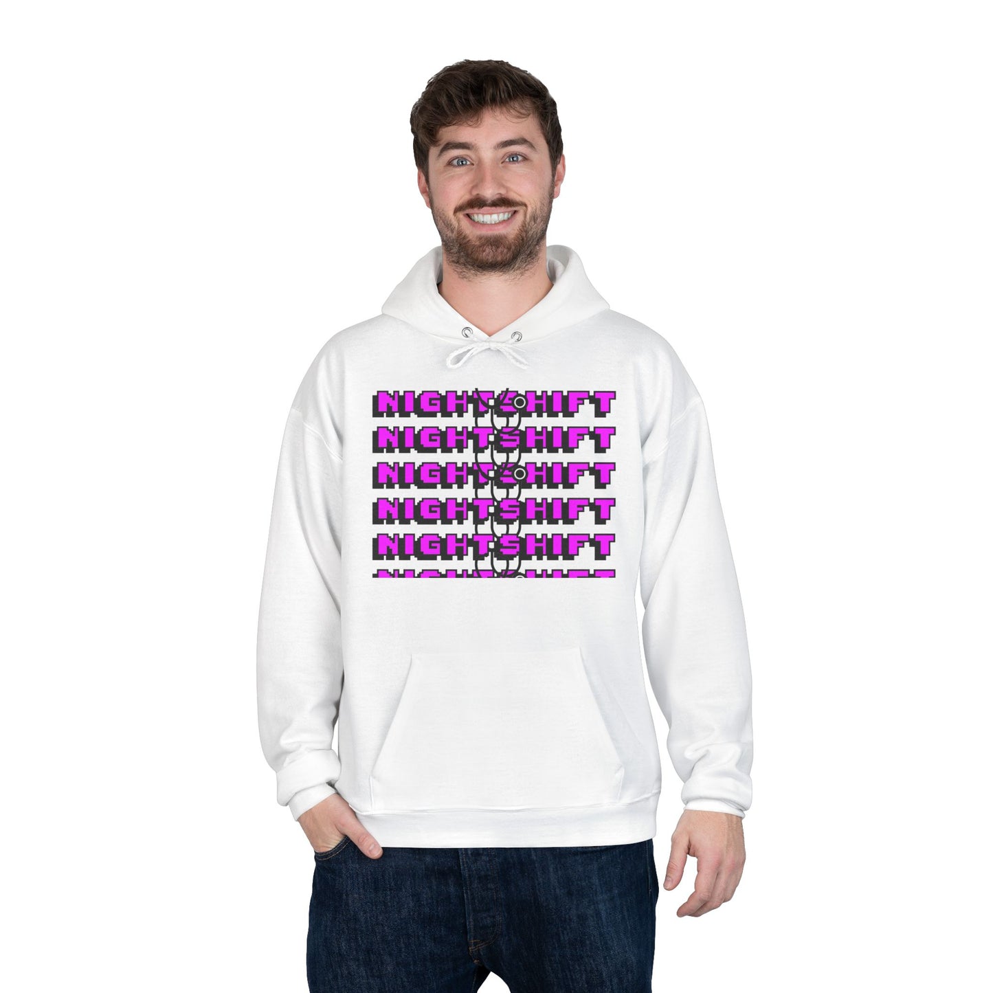 Night Shift Unisex EcoSmart Hoodie - Cozy and Stylish Sweatshirt for Night Owls