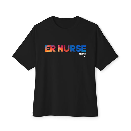 "ER Nurse" Boxy Tee - Fun Nurse Gift, Oversized T-Shirt, Healthcare Apparel, Nurse Appreciation, Casual Summer Wear