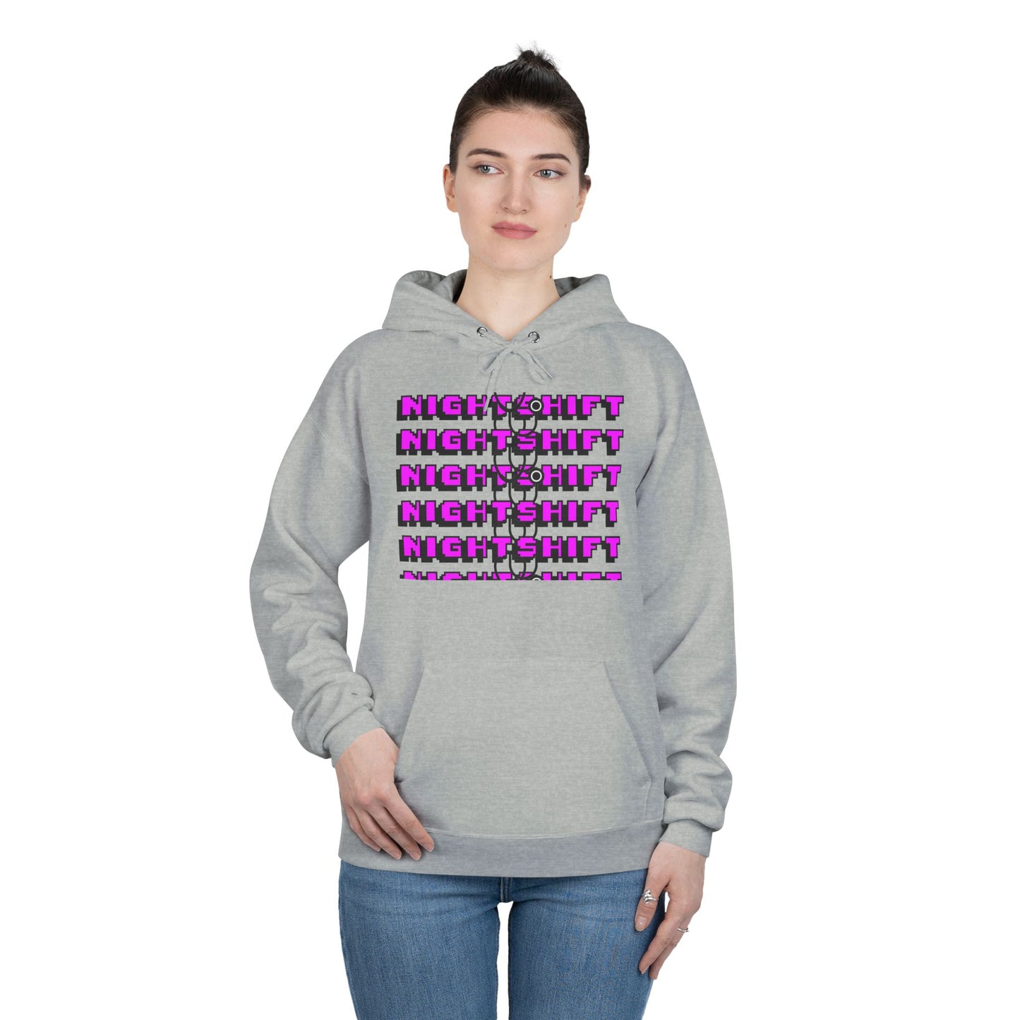 Night Shift Unisex EcoSmart Hoodie - Cozy and Stylish Sweatshirt for Night Owls