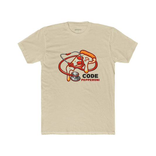 "Code Pepperoni" Unisex Cotton Crew Tee