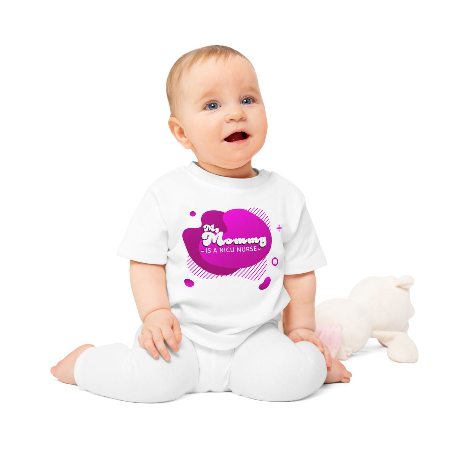 'My Mommy is a NICU Nurse' Baby T-Shirt, Cute Baby Outfit, Newborn Gift, Mother's Day Gift, NICU Awareness Clothing, Baby Shower Gift