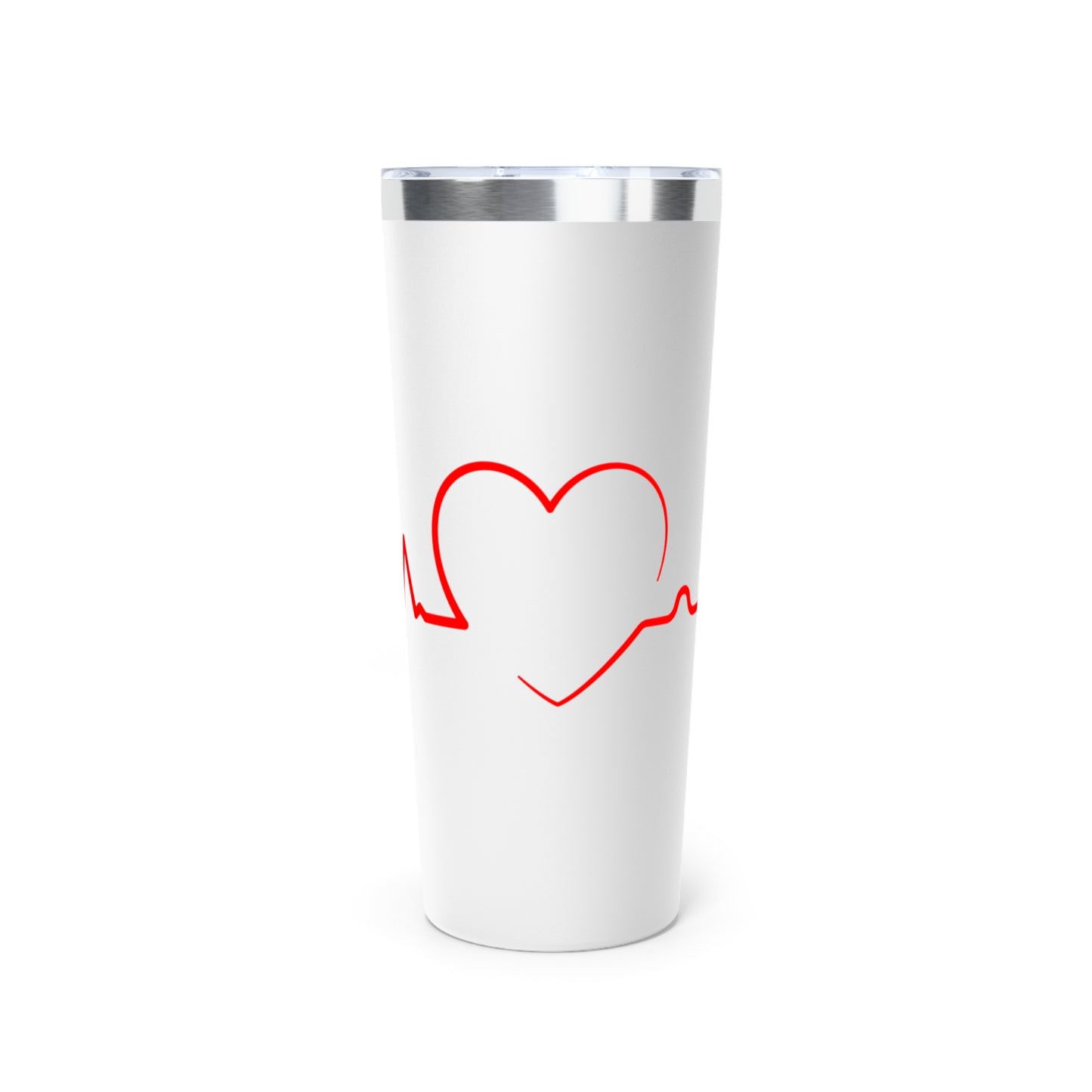 Heart Rate Copper Tumbler - Perfect for Nurses, Doctors, Valentine's Day, Medical Professionals, Gift for Her, Insulated Mug