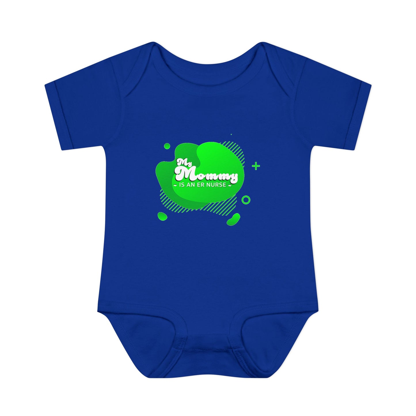 Green "My Mommy is an ER Nurse" Baby Onesie