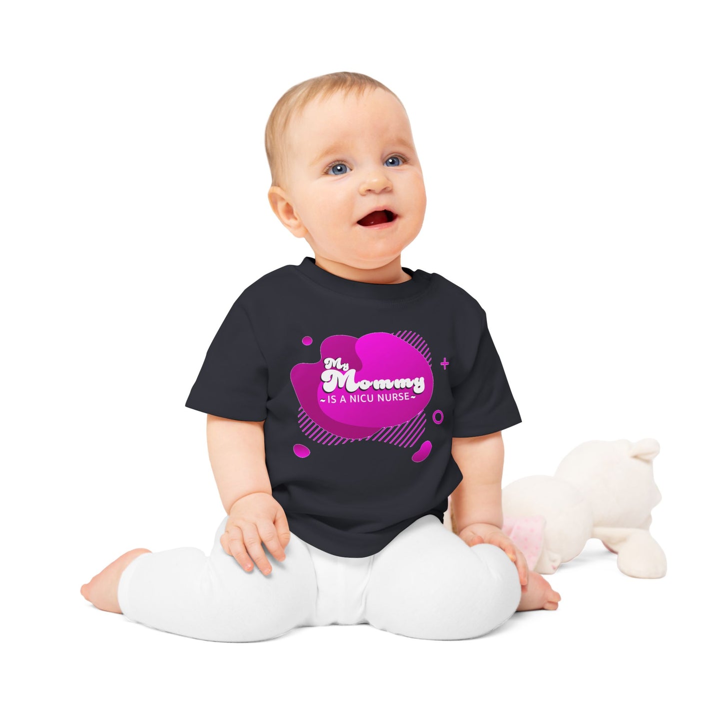 'My Mommy is a NICU Nurse' Baby T-Shirt, Cute Baby Outfit, Newborn Gift, Mother's Day Gift, NICU Awareness Clothing, Baby Shower Gift