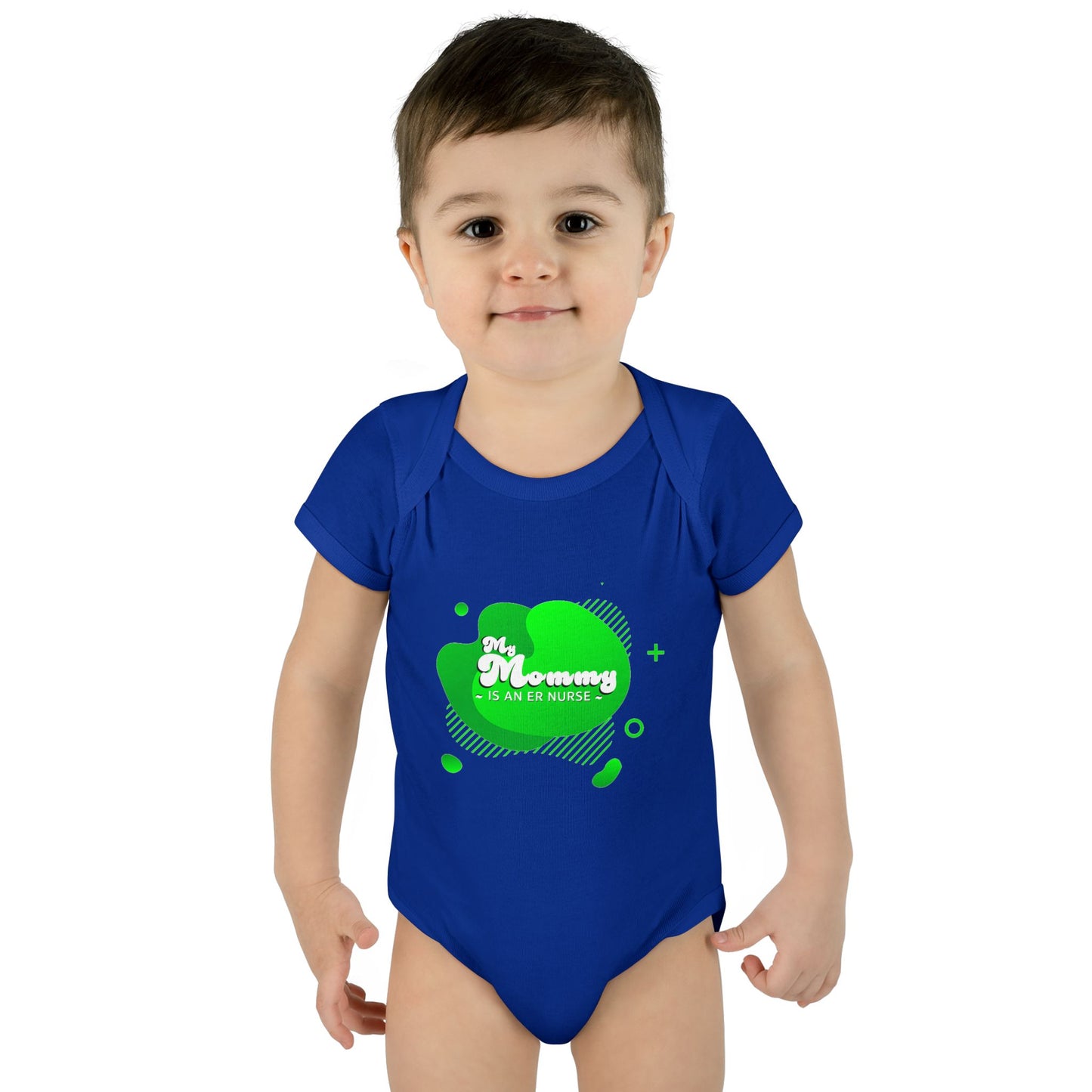 Green "My Mommy is an ER Nurse" Baby Onesie