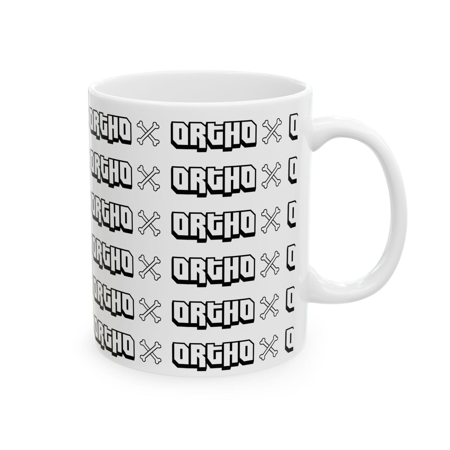 Gothic Style Ceramic Mug - Unique 11oz & 15oz Drinkware for Orthopedics Enthusiasts