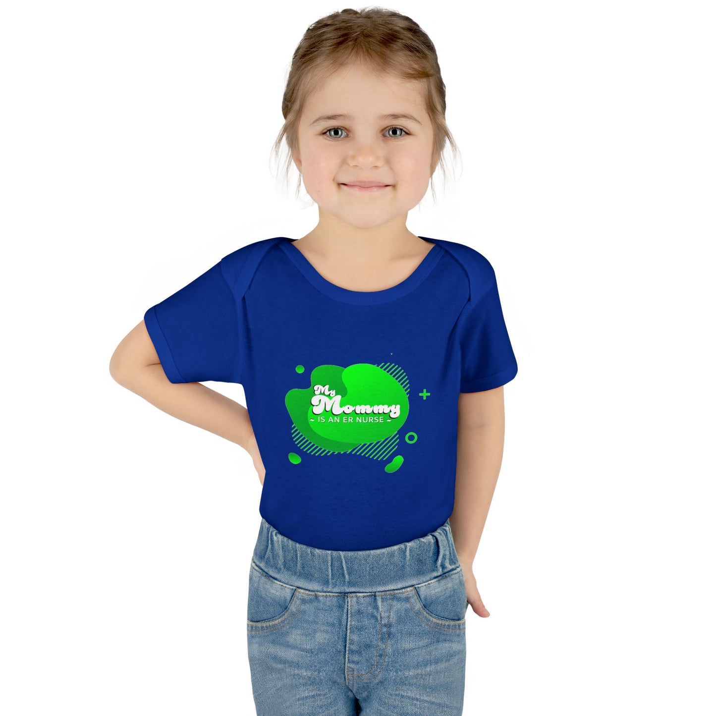 Green "My Mommy is an ER Nurse" Baby Onesie