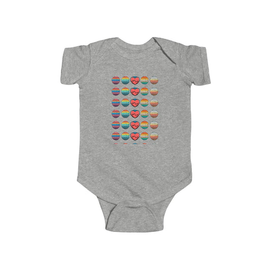 'Heartbeat' Retro Baby Onesie