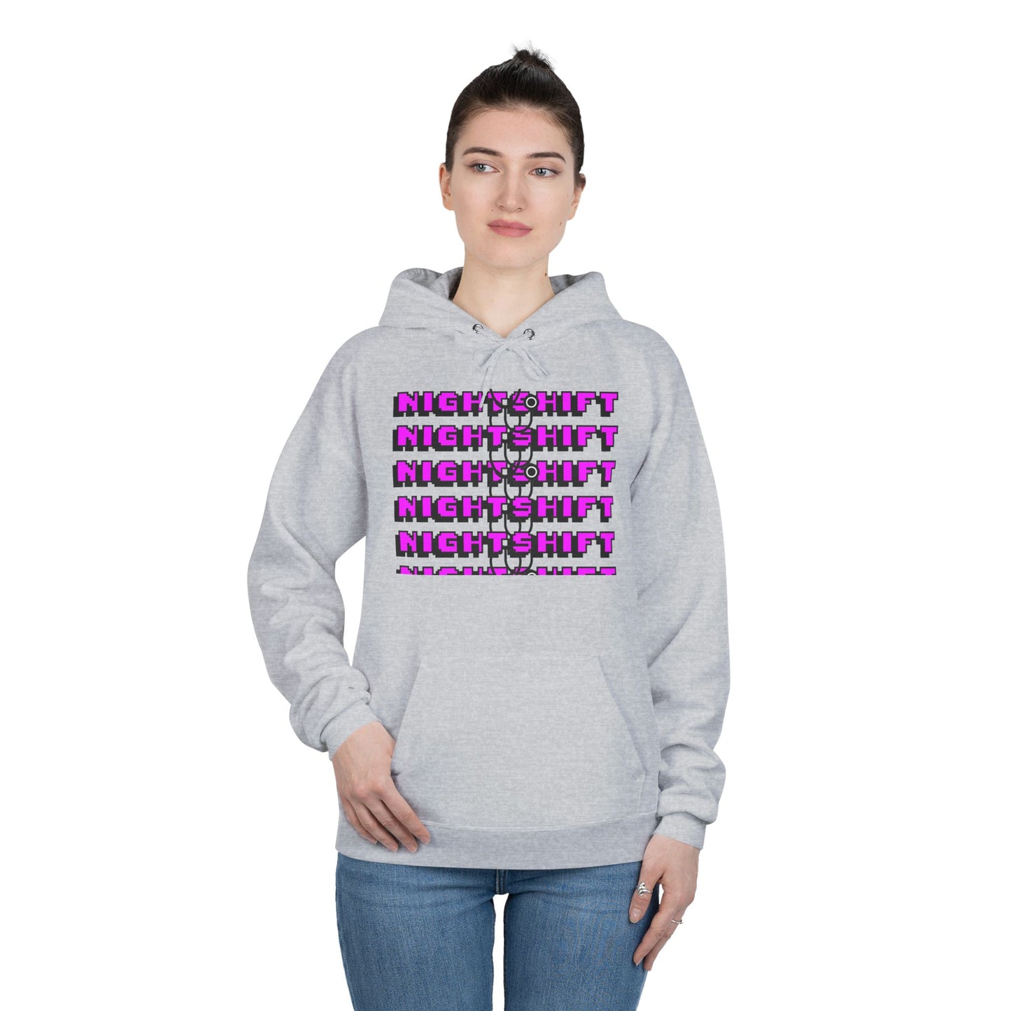 Night Shift Unisex EcoSmart Hoodie - Cozy and Stylish Sweatshirt for Night Owls