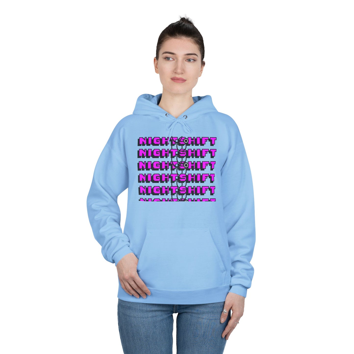 Night Shift Unisex EcoSmart Hoodie - Cozy and Stylish Sweatshirt for Night Owls