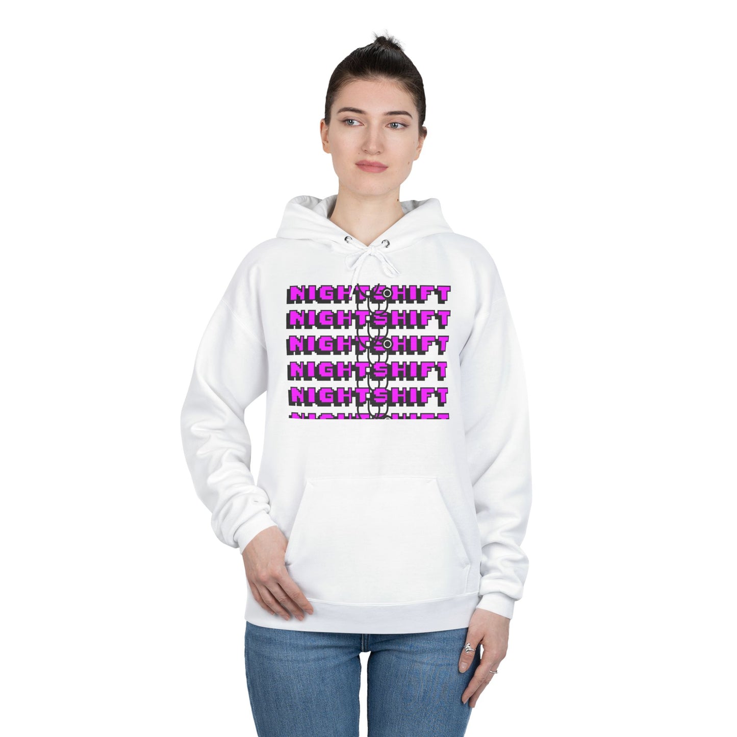 Night Shift Unisex EcoSmart Hoodie - Cozy and Stylish Sweatshirt for Night Owls