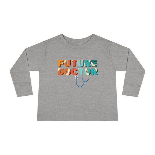 'Future Doctor' Retro Toddler Long Sleeve Tee