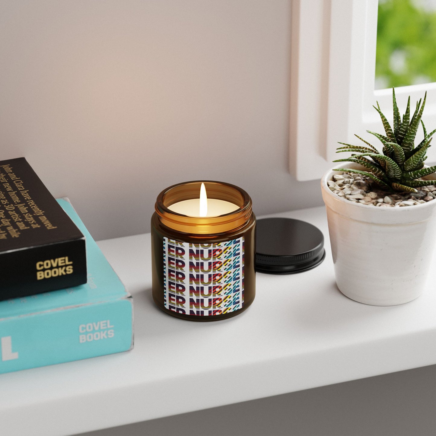 ER NURSE Scented Soy Candle, Aromatherapy Gift, Home Decor, Self-Care, Eco-Friendly