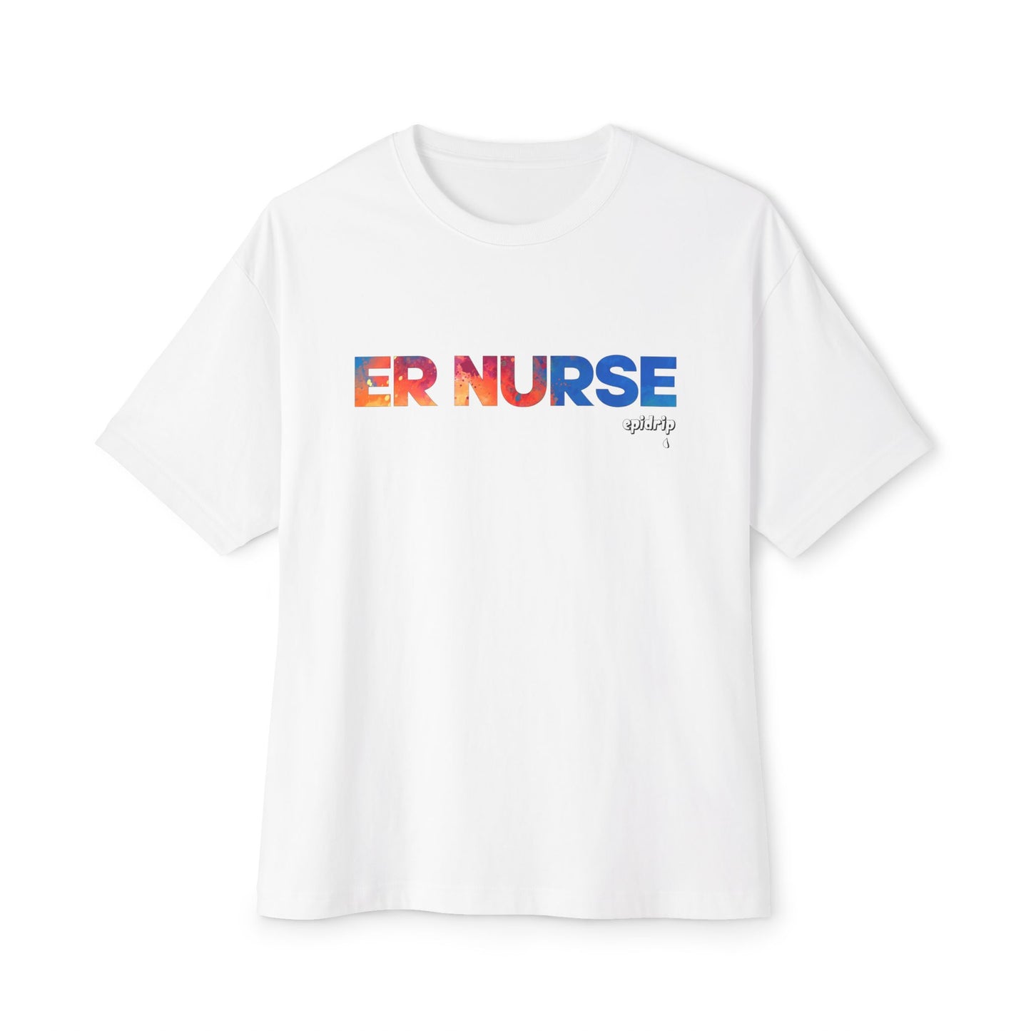"ER Nurse" Boxy Tee - Fun Nurse Gift, Oversized T-Shirt, Healthcare Apparel, Nurse Appreciation, Casual Summer Wear