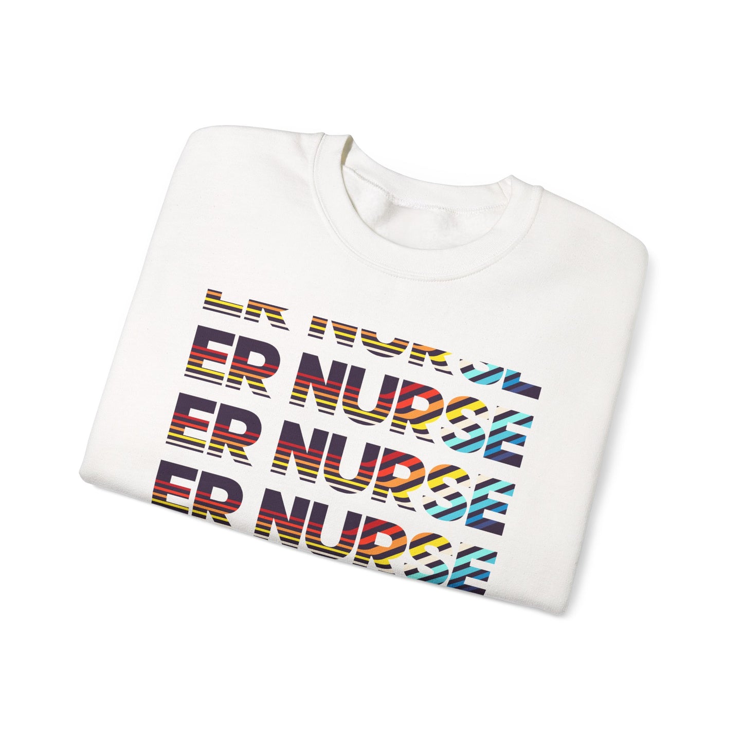 Colorful ER Nurse Crewneck Sweatshirt - Perfect Gift for Healthcare Workers, Casual Wear, Nurse Appreciation, Medical Professionals, [...]