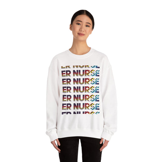 Colorful ER Nurse Crewneck Sweatshirt - Perfect Gift for Healthcare Workers, Casual Wear, Nurse Appreciation, Medical Professionals, [...]
