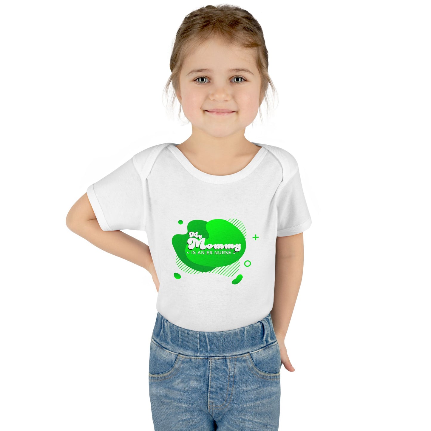 Green "My Mommy is an ER Nurse" Baby Onesie