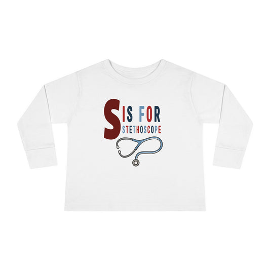 'S is for Stethoscope' - Toddler Long Sleeve Tee