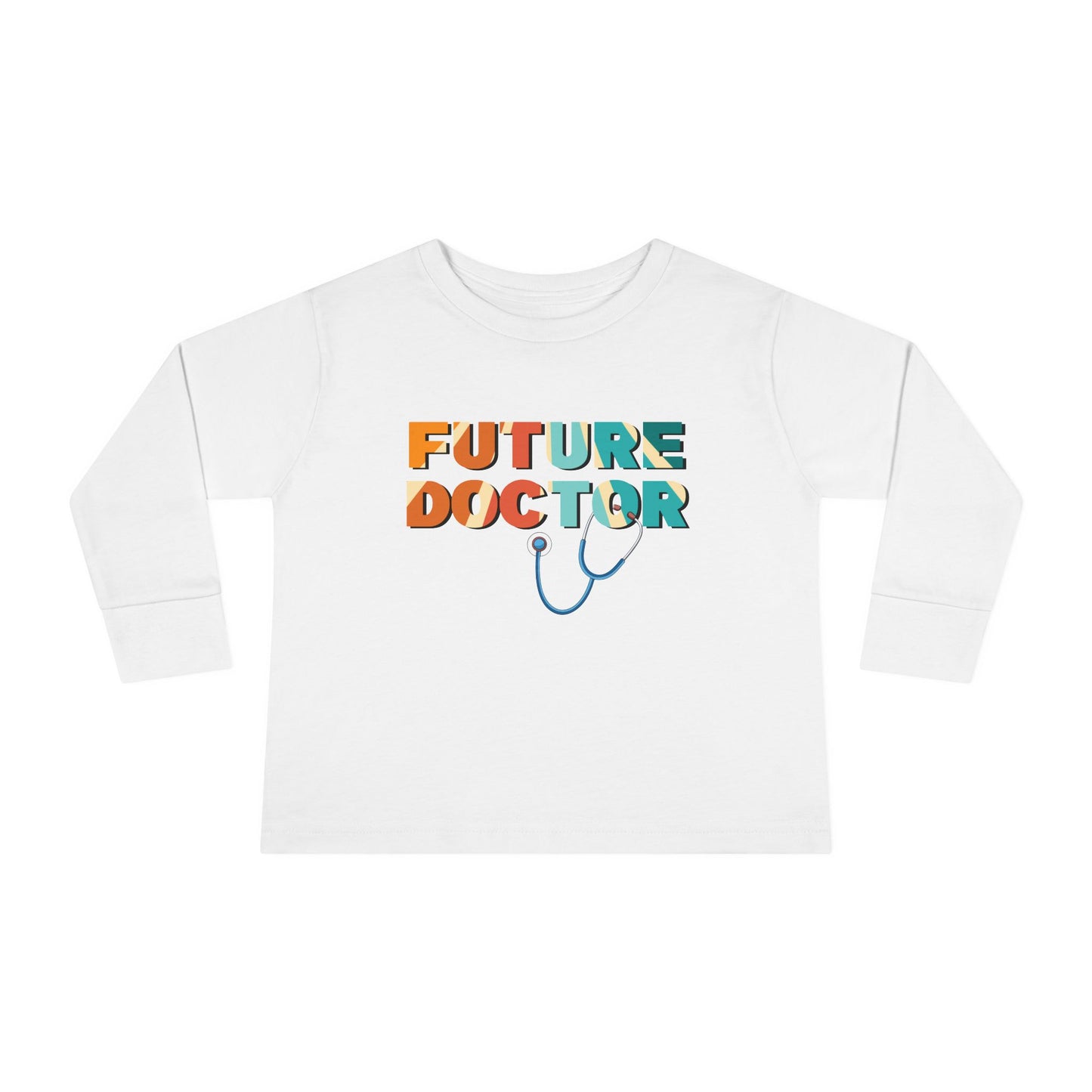 'Future Doctor' Retro Toddler Long Sleeve Tee