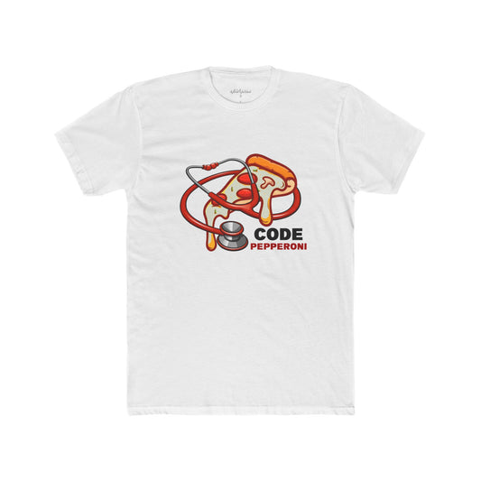 "Code Pepperoni" Unisex Cotton Crew Tee