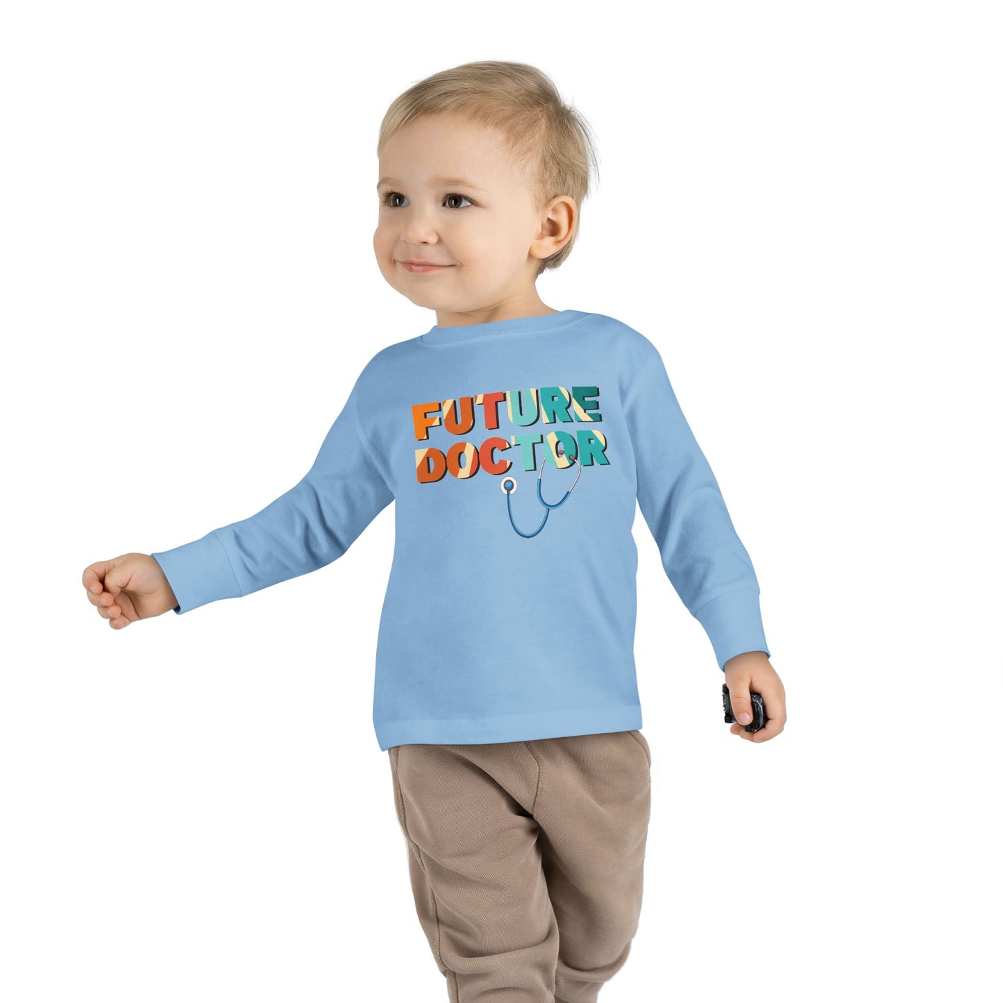 'Future Doctor' Retro Toddler Long Sleeve Tee