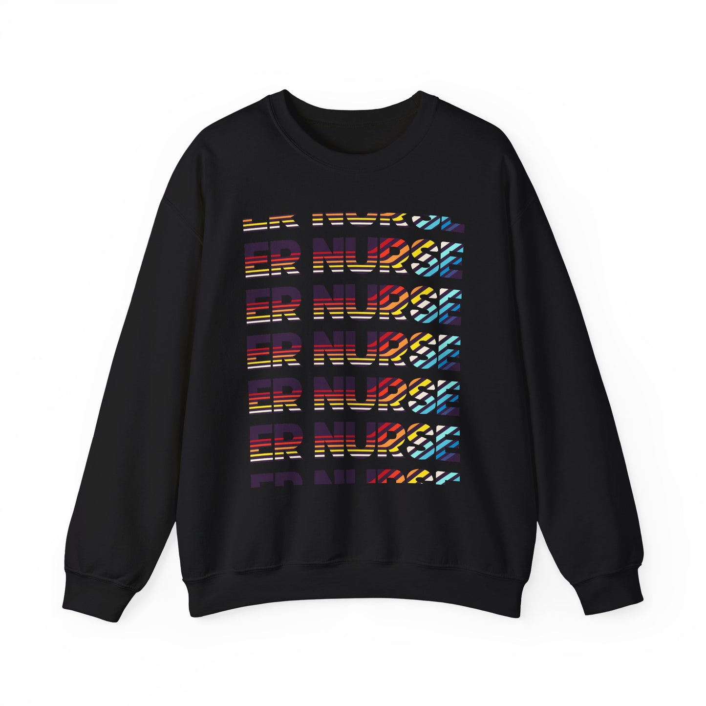 Colorful ER Nurse Crewneck Sweatshirt - Perfect Gift for Healthcare Workers, Casual Wear, Nurse Appreciation, Medical Professionals, [...]