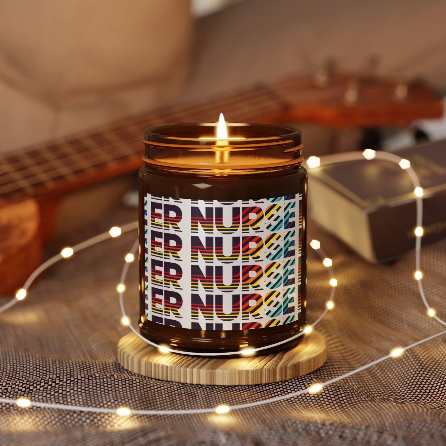 ER NURSE Scented Soy Candle, Aromatherapy Gift, Home Decor, Self-Care, Eco-Friendly