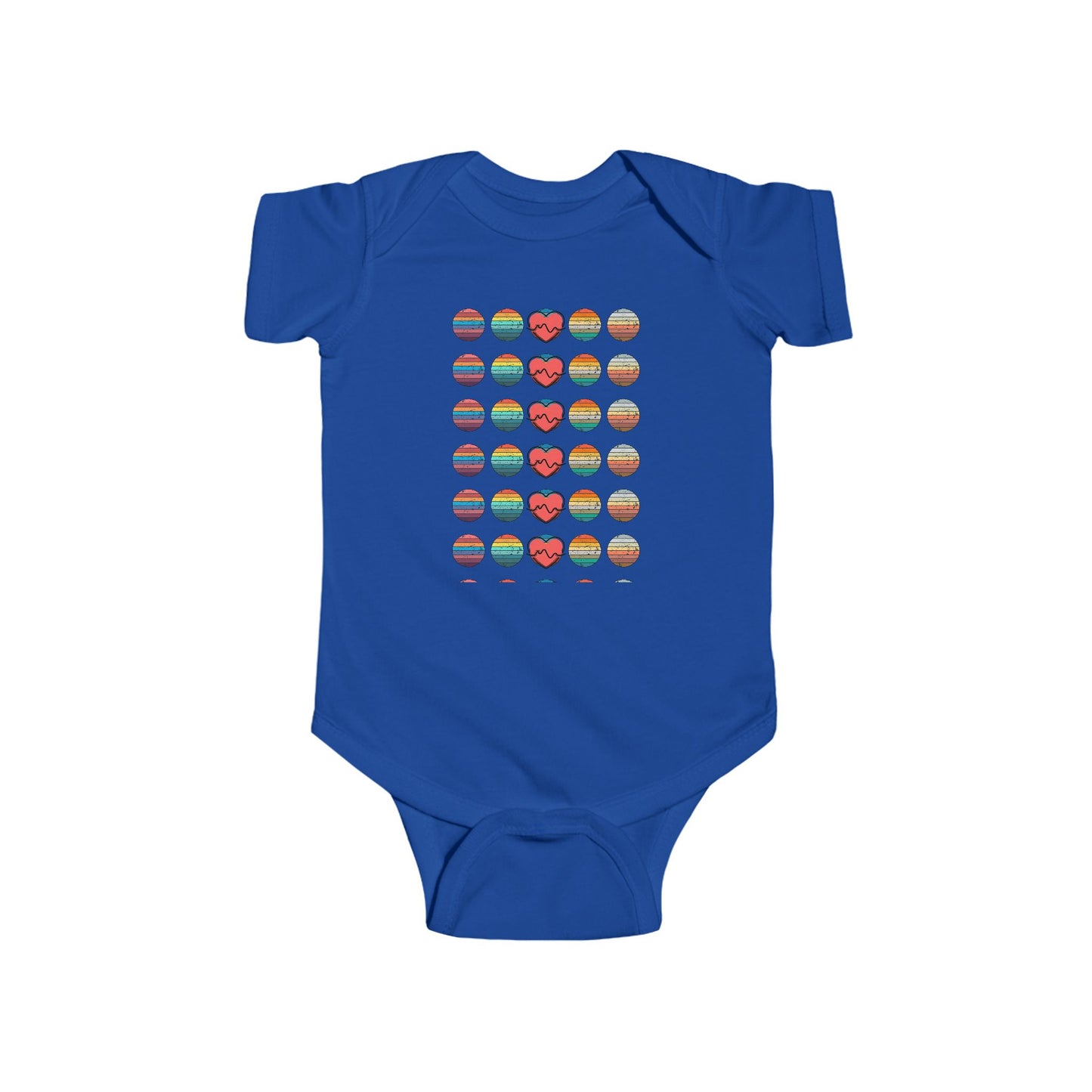'Heartbeat' Retro Baby Onesie