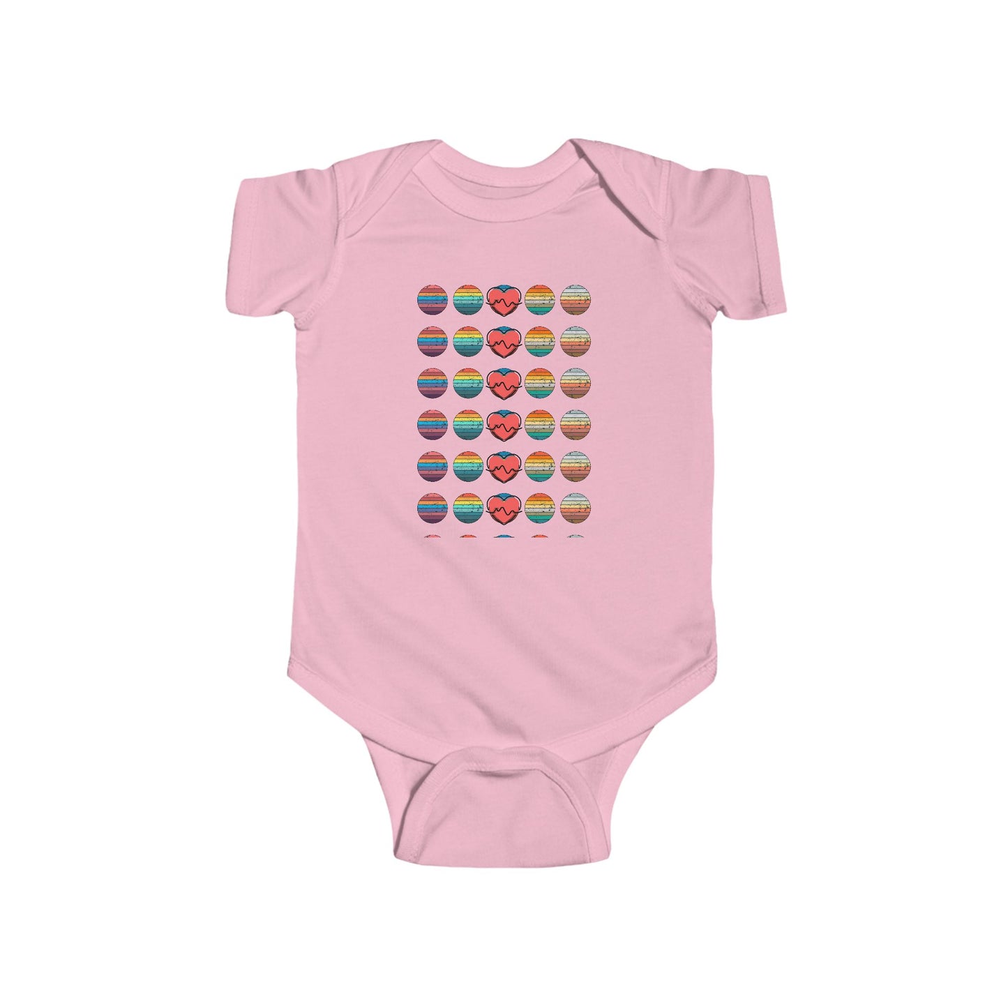 'Heartbeat' Retro Baby Onesie