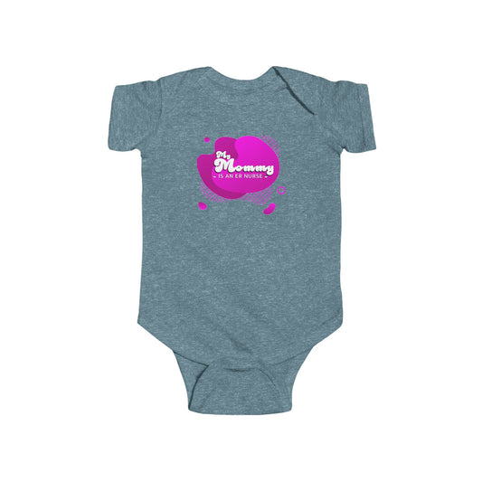 Pink "My mommy is an ER Nurse" Baby Onesie
