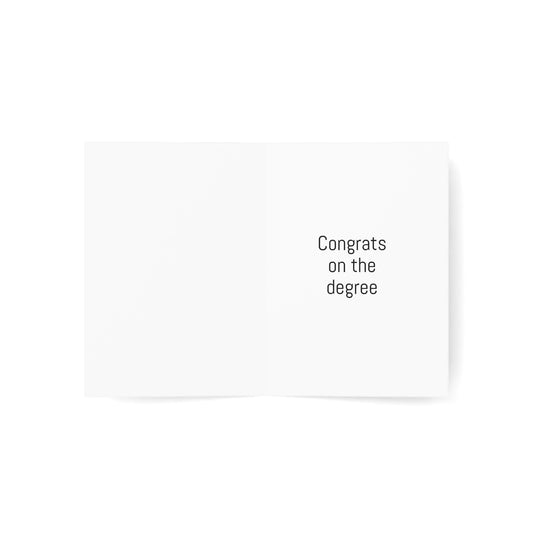 'Congrts on the degree.'  ER Doc Greeting card