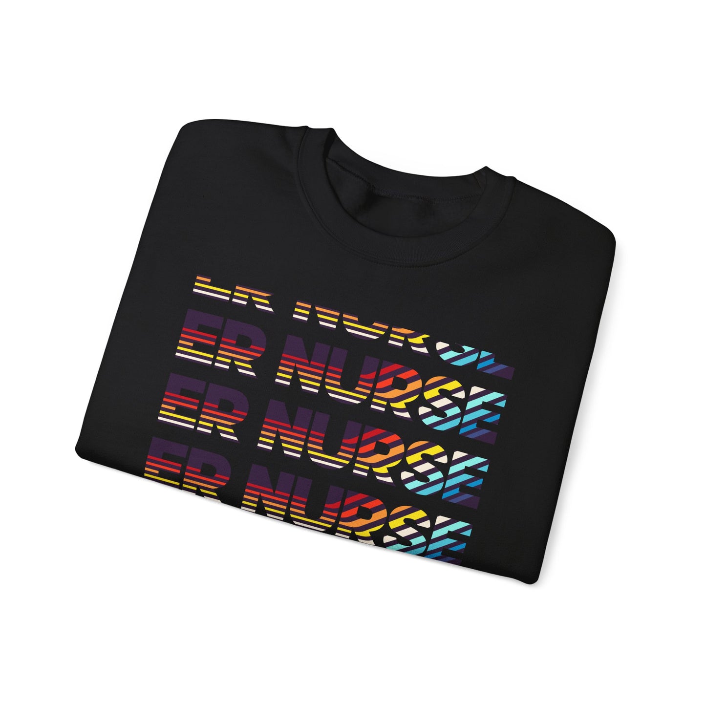 Colorful ER Nurse Crewneck Sweatshirt - Perfect Gift for Healthcare Workers, Casual Wear, Nurse Appreciation, Medical Professionals, [...]