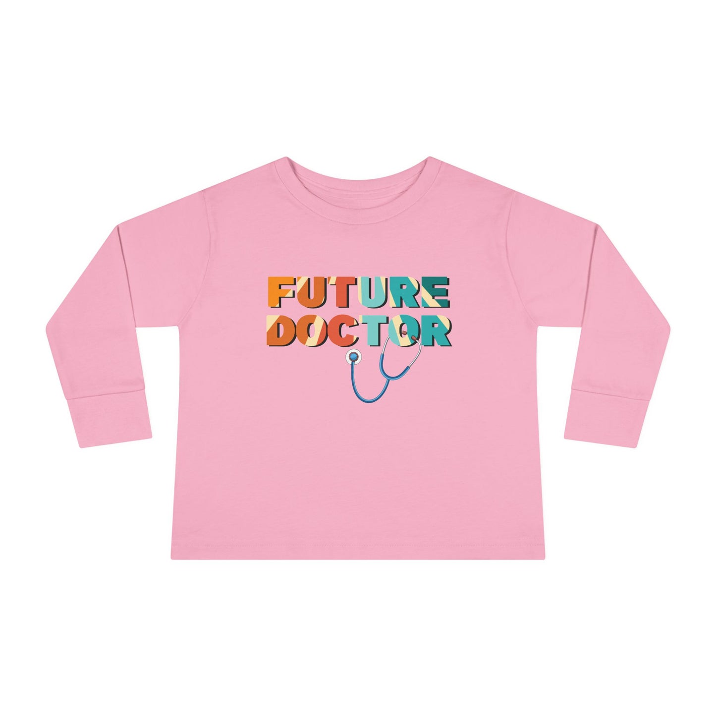 'Future Doctor' Retro Toddler Long Sleeve Tee